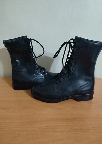 Siyah Erkek Deri Bağcıklı Bot - Görsel 4