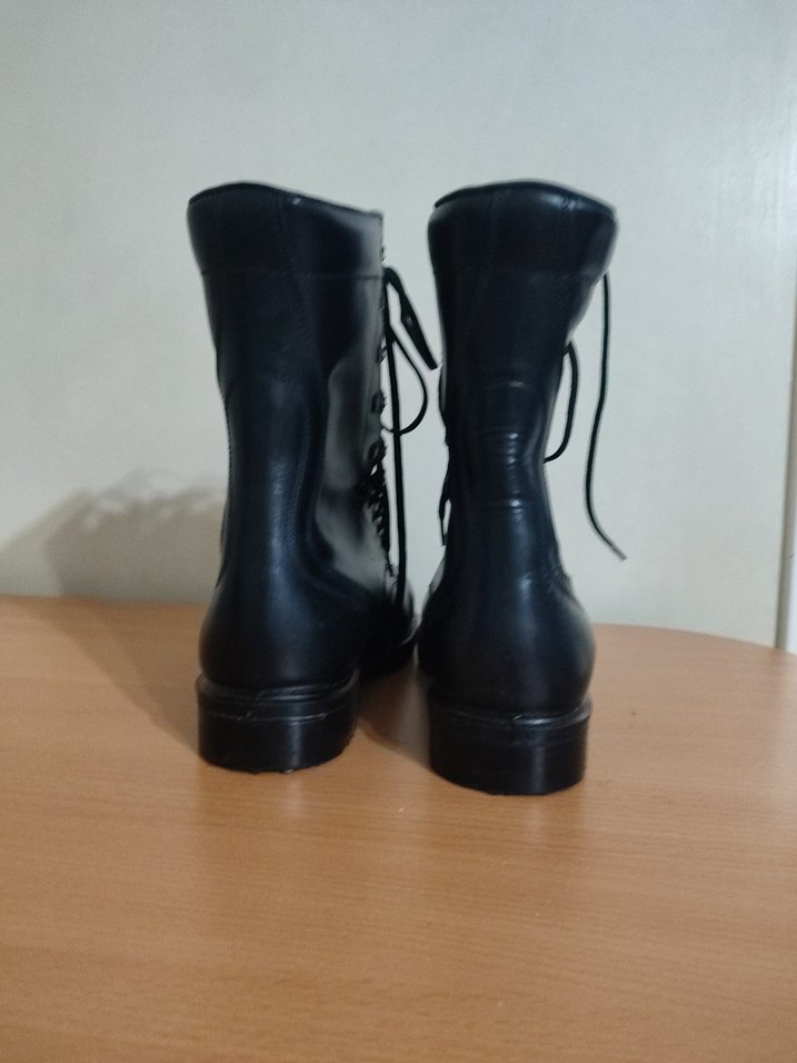 Siyah Erkek Deri Bağcıklı Bot - Görsel 2