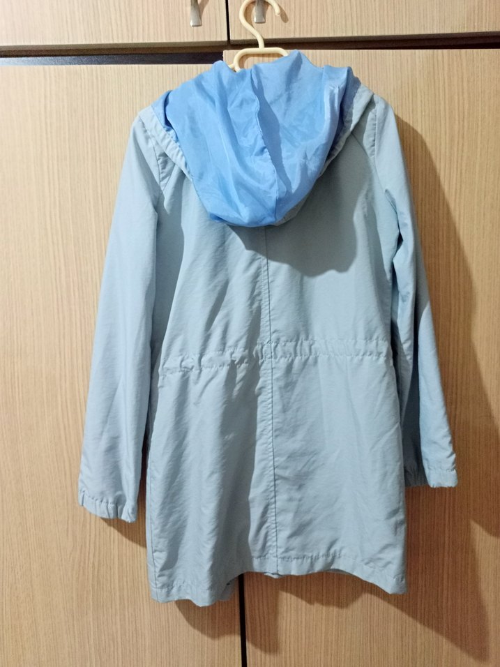 Mavi Yağmurluk ceket - Görsel 2