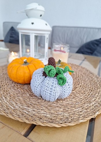 Renkli Örgü Kabak dekorasyon - Görsel 5