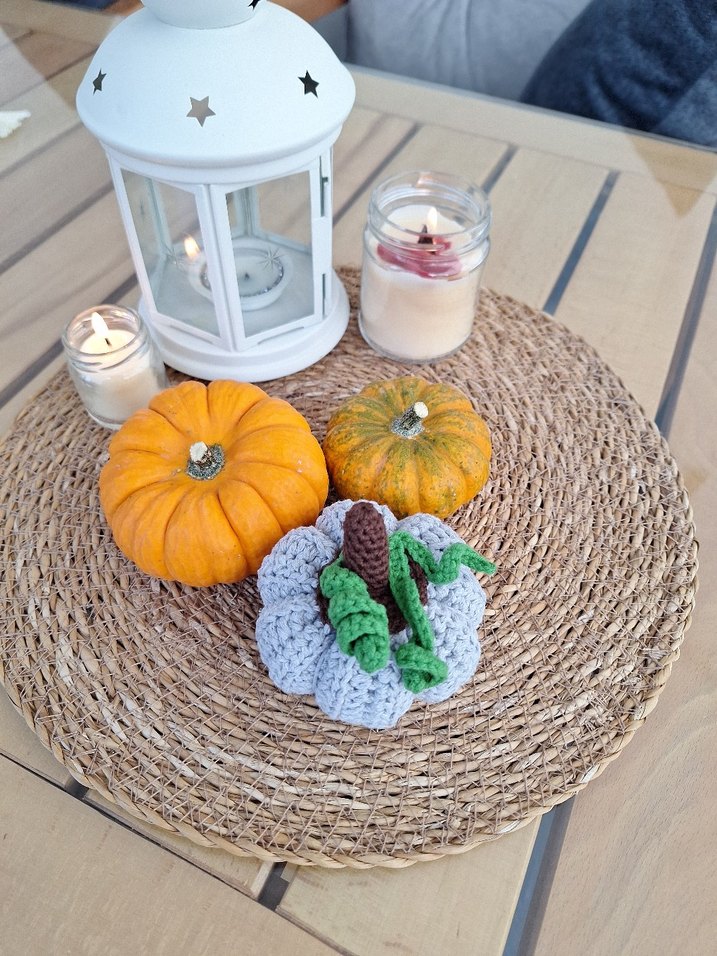 Renkli Örgü Kabak dekorasyon - Görsel 4