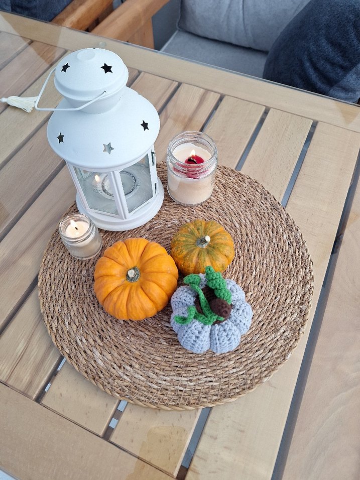 Renkli Örgü Kabak dekorasyon - Görsel 3