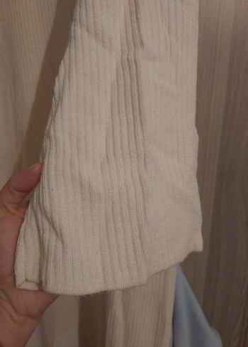 Kadın Krem Triko Elbise - Görsel 3