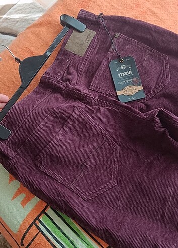 32 Beden mor Renk Mavi kışlık pantolon