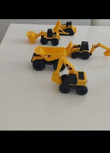 Beden 5 parça cat mini plastik inşaat makinaları set