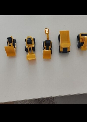 Beden Renk 5 parça cat mini plastik inşaat makinaları set