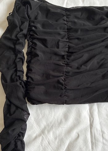 Yoyoso Uzun Kollu Siyah Pilili Gotik Bluz