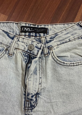 34 Beden Gri Bol Kesim Street Style Kadın Jean