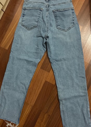 diğer Beden mavi Renk Kadın Mavi Midi Denim Pantolon