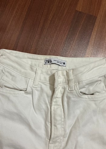 34 Beden Beyaz Denim Kadın Jean Pantolon