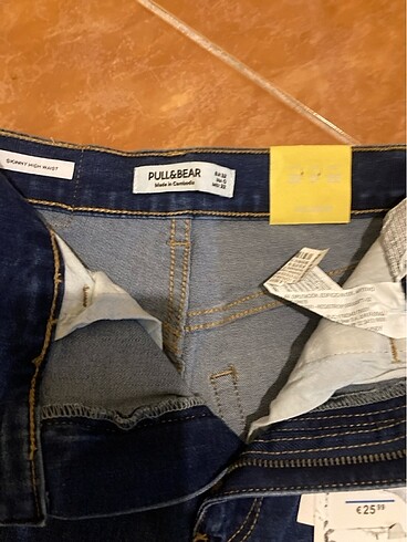 32 Beden Pull and bear pantolon