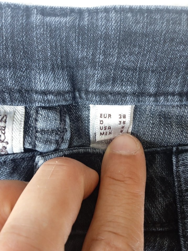 Gri Kadın Normal Kesim Denim Jean - Görsel 3