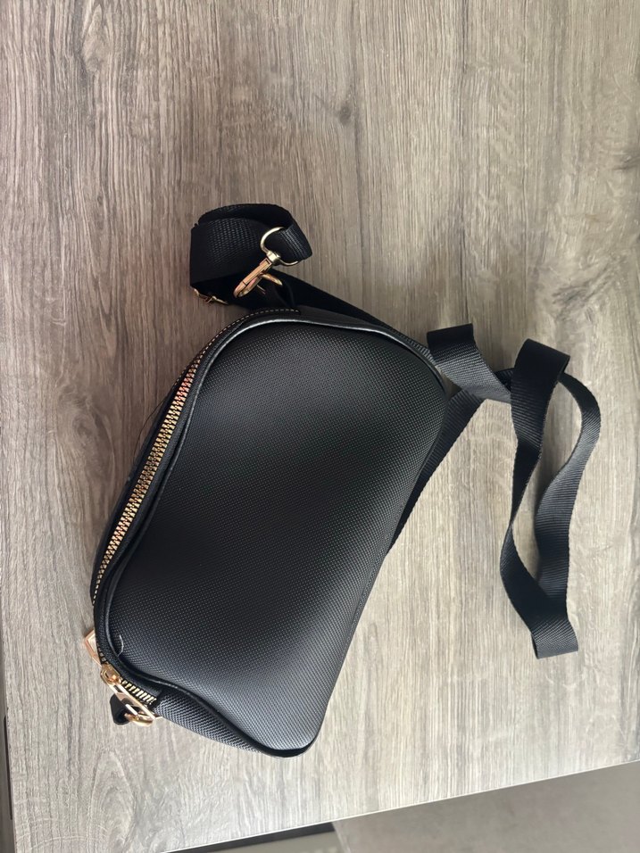 Siyah Minimalist Deri Kadın Çanta - Görsel 2