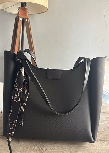 Siyah Deri Minimalist Kadın Çanta - Görsel 4