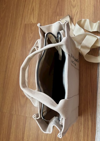 Bej Baskılı Kadın Omuz Çantası - Görsel 4