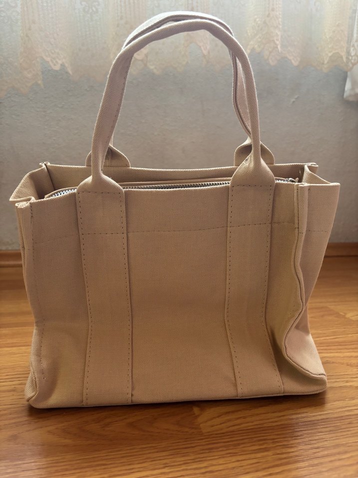 Bej Baskılı Kadın Omuz Çantası - Görsel 2