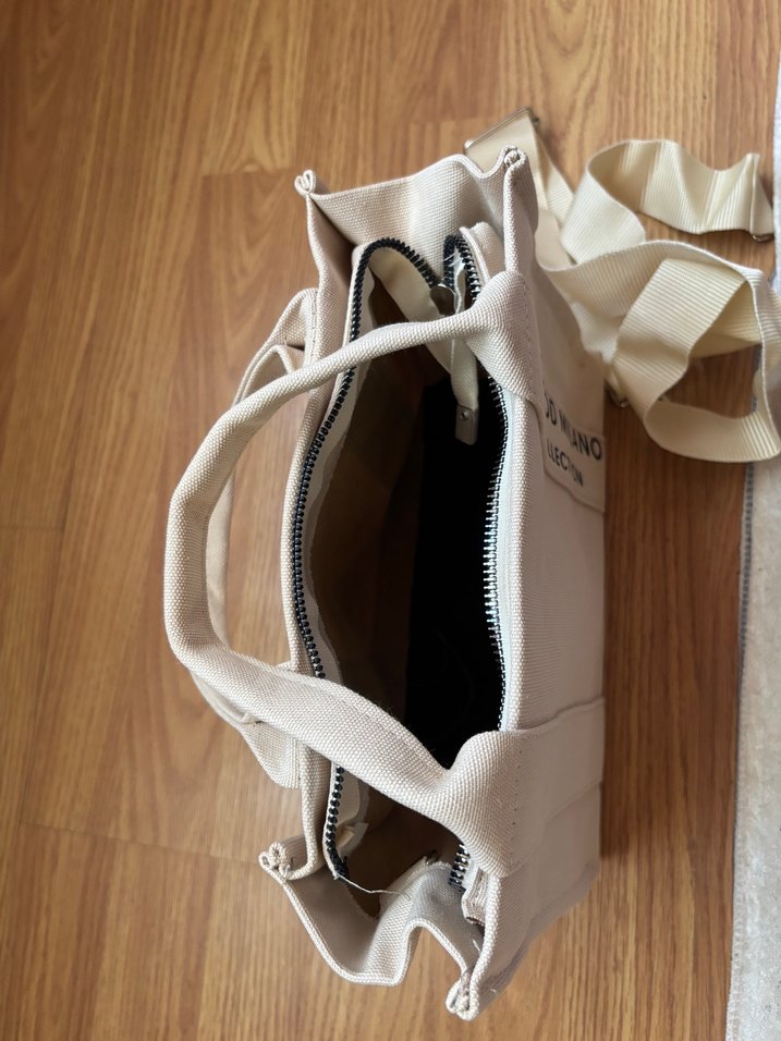 Bej Baskılı Kadın Omuz Çantası - Görsel 4