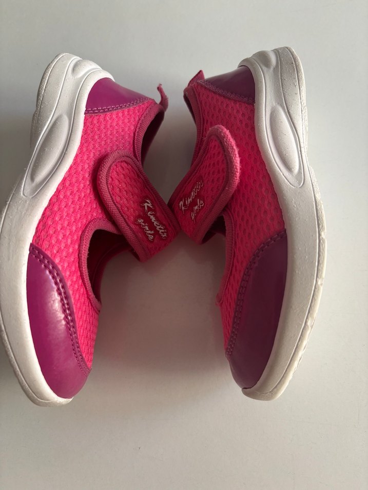 Kız Çocuk Pembe Cırtcırtlı Spor Ayakkabı - Görsel 3