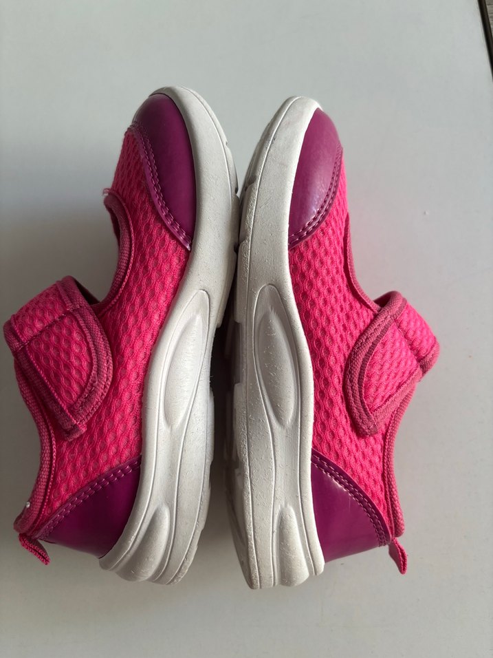 Kız Çocuk Pembe Cırtcırtlı Spor Ayakkabı - Görsel 4