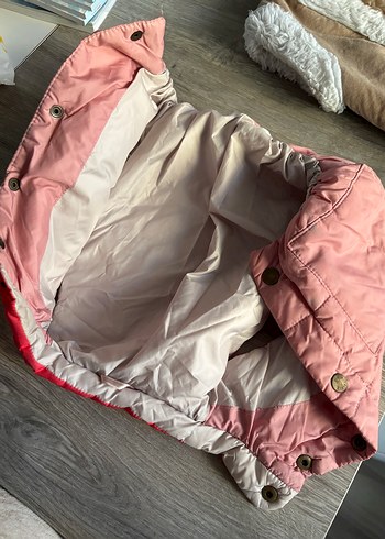 Kız Çocuk Kahverengi Kürklü Yelek - Görsel 8