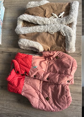 Kız Çocuk Kahverengi Kürklü Yelek - Görsel 2