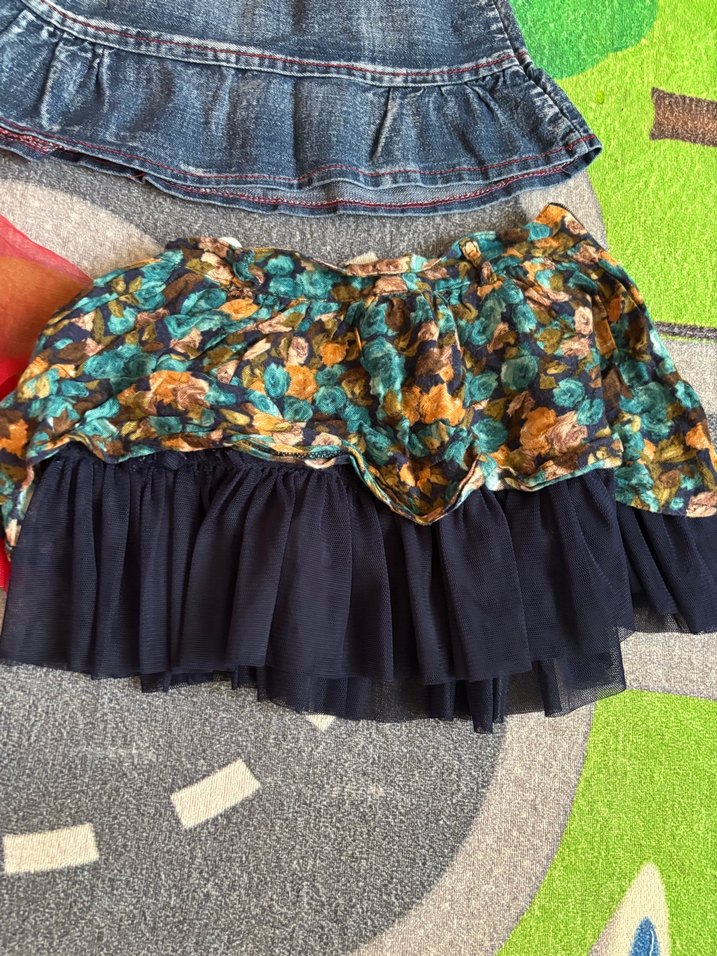 Kız Çocuk Kırmızı Fırfırlı Etek - Görsel 2