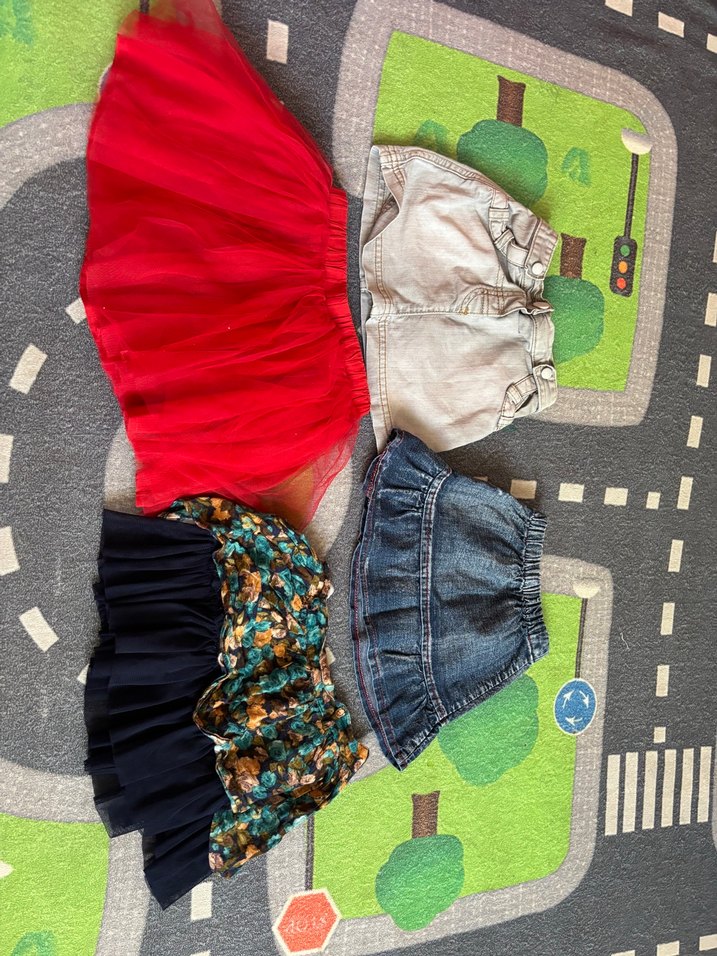 Kız Çocuk Kırmızı Fırfırlı Etek - Görsel 5