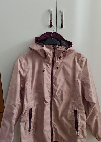 Decatlon Pembe Kapüşonlu Fermuarlı Kadın Ceket