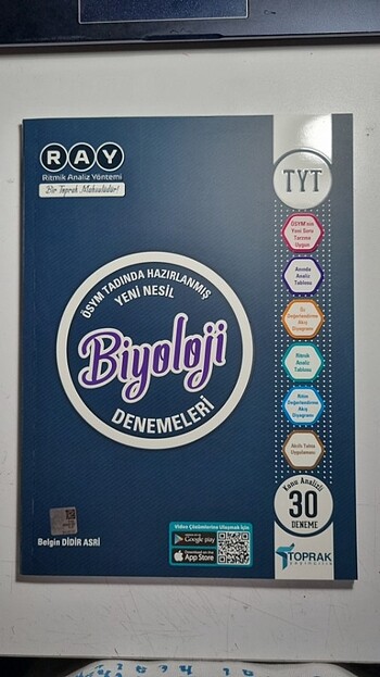 Toprak yayınları tyt biyoloji denemeleri