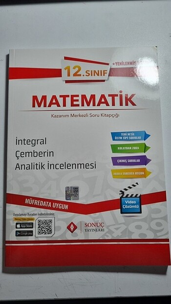 Sonuç yayınları ayt matematik fasikülü integral ve çemberin anal
