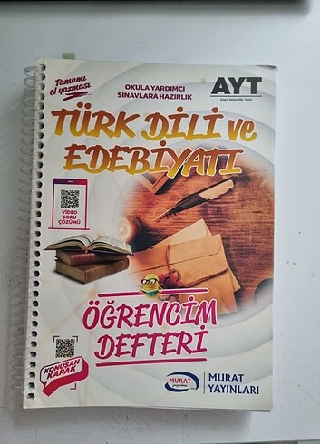Murat yayınları öğrencim defteri ayt Türk dili ve edebiyatı 