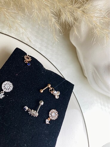 Beden çeşitli Renk Piercing Tragus Küpe