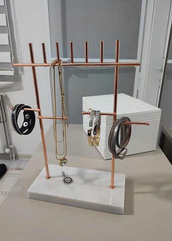 Altın Renkli Makyaj ve Takı Organizeri - Görsel 2