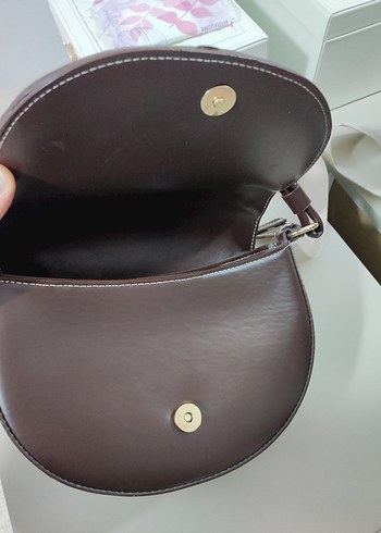 Kahverengi Deri Kadın Çanta yeni - Görsel 5