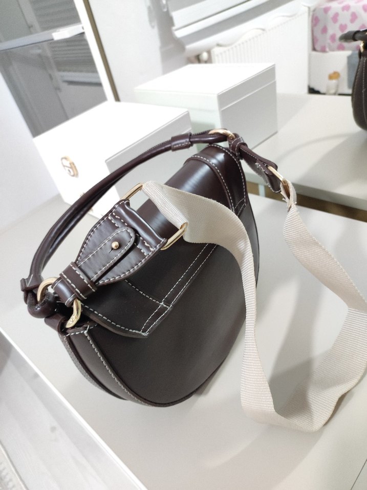 Kahverengi Deri Kadın Çanta yeni - Görsel 4