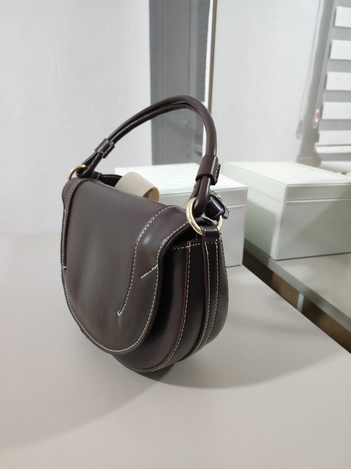 Kahverengi Deri Kadın Çanta yeni - Görsel 2