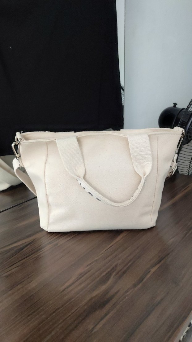 kanvas tote Minimalist Kadın Çanta - Görsel 5