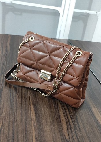 TABA RENGİ DERİ ÇANTA - Görsel 6