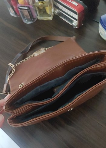 TABA RENGİ DERİ ÇANTA - Görsel 7