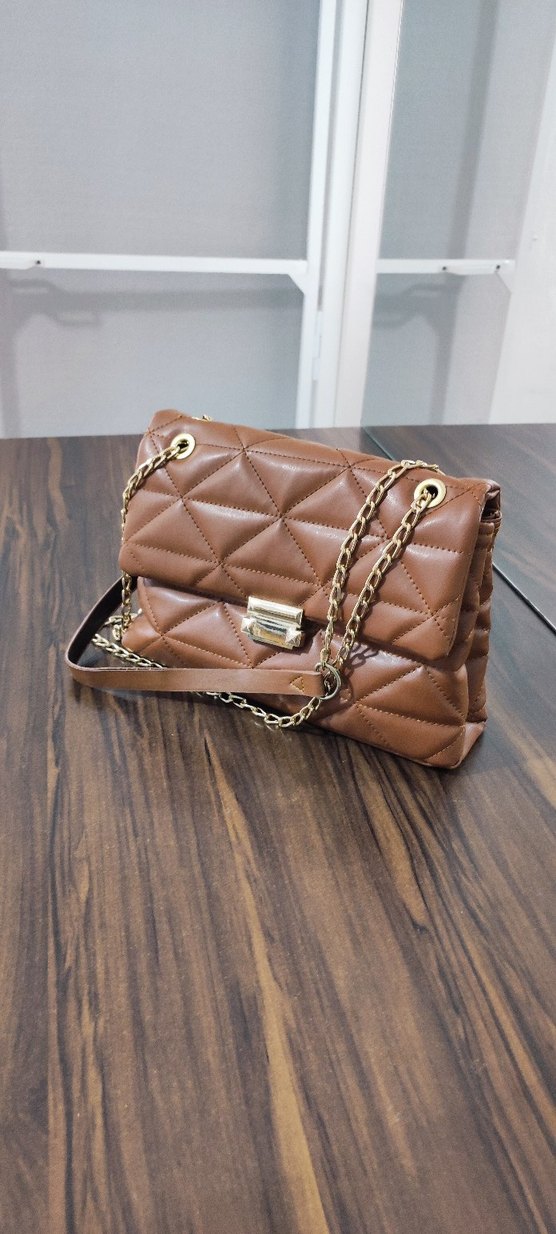 TABA RENGİ DERİ ÇANTA - Görsel 4