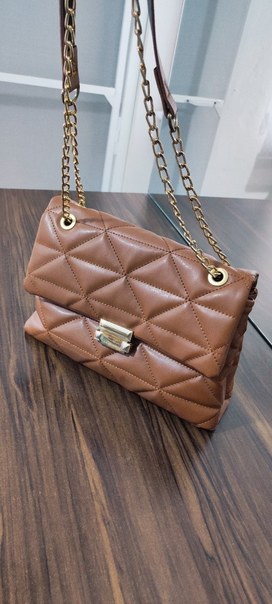 TABA RENGİ DERİ ÇANTA - Görsel 5