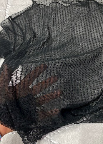 Dantel Detaylı Siyah Kadın Kumaş Pantolon - Görsel 5