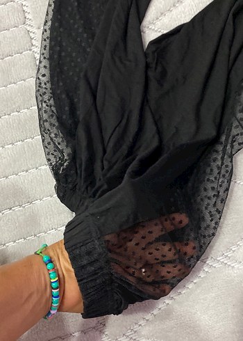 Dantel Detaylı Siyah Kadın Kumaş Pantolon - Görsel 4
