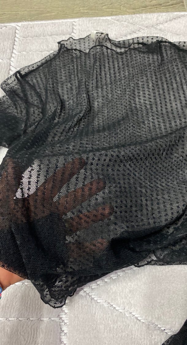 Dantel Detaylı Siyah Kadın Kumaş Pantolon - Görsel 5