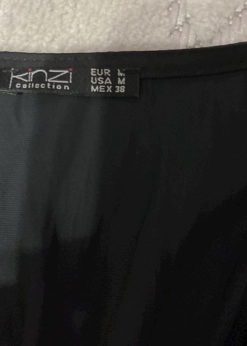 Siyah Pilili V Yakalı Kadın Bluz - Görsel 2