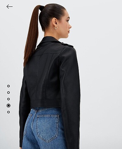 s Beden Stradivarius yeni sezon deri biker ceket