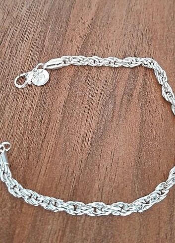 Sterling silver 925ayar gümüş burgu bileklik