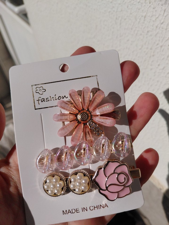 İnci ve Boncuk Detaylı Beyaz Saç Tokası Seti - Görsel 2