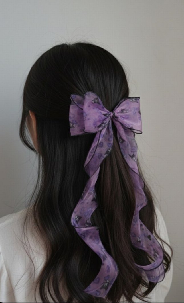 Kuromi Kurdele Saç Aksesuarı - Görsel 4