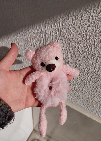 Pembe Ayıcık Çocuk Saç Tokası - Görsel 3